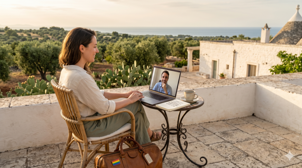 English-speaking online therapist for expats in Puglia and Bari